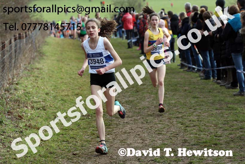 Girls under-15s 2019 British Athletics Inter Counties Cross Country, Prestwood Hall, Loughborough. Photo:  David T. Hewitson/Sports for All Pics